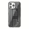 Diesel รุ่น Oval D Glitter Case - เคส iPhone 16 Pro Max - สี Black