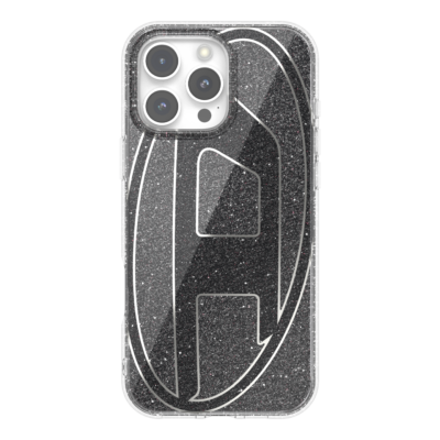 Diesel รุ่น Oval D Glitter Case - เคส iPhone 16 Pro Max - สี Black