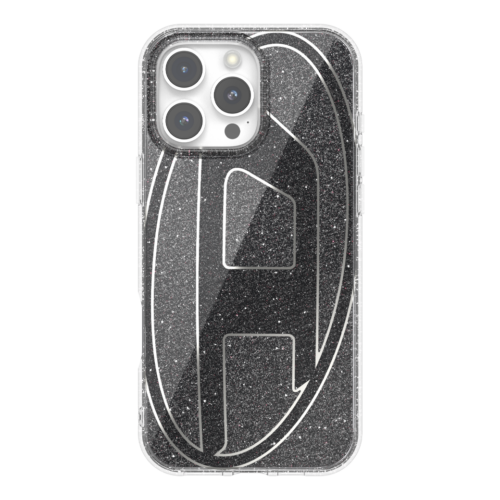 Diesel รุ่น Oval D Glitter Case - เคส iPhone 16 Pro Max - สี Black