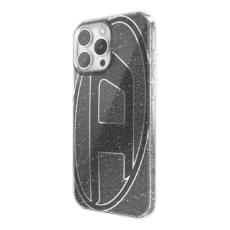 Diesel รุ่น Oval D Glitter Case - เคส iPhone 16 Pro Max - สี Black