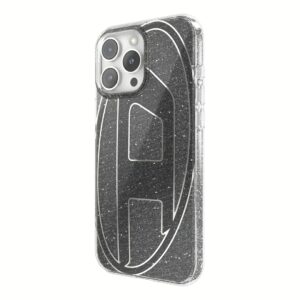 Diesel รุ่น Oval D Glitter Case - เคส iPhone 16 Pro Max - สี Black