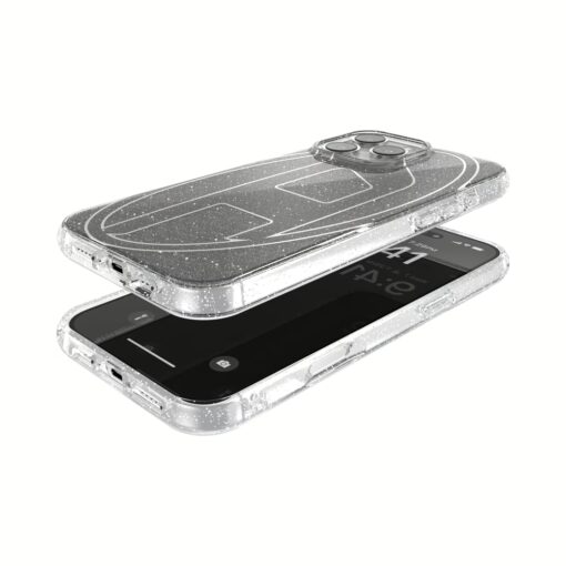 Diesel รุ่น Oval D Glitter Case - เคส iPhone 16 Pro Max - สี Black - Image 9