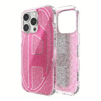 Diesel รุ่น Oval D Glitter Case - เคส iPhone 16 Pro - สี Pink