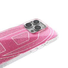 Diesel รุ่น Oval D Glitter Case - เคส iPhone 16 Pro - สี Pink