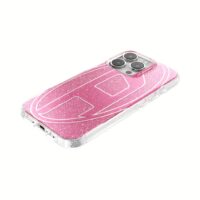 Diesel รุ่น Oval D Glitter Case - เคส iPhone 16 Pro - สี Pink