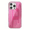Diesel รุ่น Oval D Glitter Case - เคส iPhone 16 Pro - สี Pink