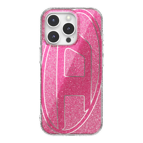 Diesel รุ่น Oval D Glitter Case - เคส iPhone 16 Pro - สี Pink