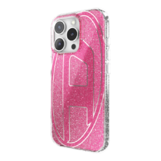 Diesel รุ่น Oval D Glitter Case - เคส iPhone 16 Pro - สี Pink