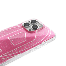 Diesel รุ่น Oval D Glitter Case - เคส iPhone 16 Pro Max - สี Pink