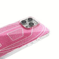 Diesel รุ่น Oval D Glitter Case - เคส iPhone 16 Pro Max - สี Pink