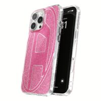 Diesel รุ่น Oval D Glitter Case - เคส iPhone 16 Pro Max - สี Pink