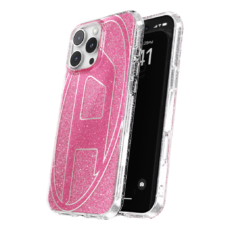 Diesel รุ่น Oval D Glitter Case - เคส iPhone 16 Pro Max - สี Pink