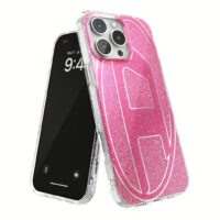 Diesel รุ่น Oval D Glitter Case - เคส iPhone 16 Pro Max - สี Pink