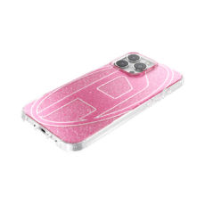 Diesel รุ่น Oval D Glitter Case - เคส iPhone 16 Pro Max - สี Pink