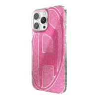 Diesel รุ่น Oval D Glitter Case - เคส iPhone 16 Pro Max - สี Pink