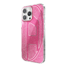 Diesel รุ่น Oval D Glitter Case - เคส iPhone 16 Pro Max - สี Pink