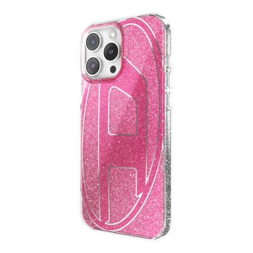Diesel รุ่น Oval D Glitter Case - เคส iPhone 16 Pro Max - สี Pink