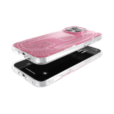 Diesel รุ่น Oval D Glitter Case - เคส iPhone 16 Pro Max - สี Pink