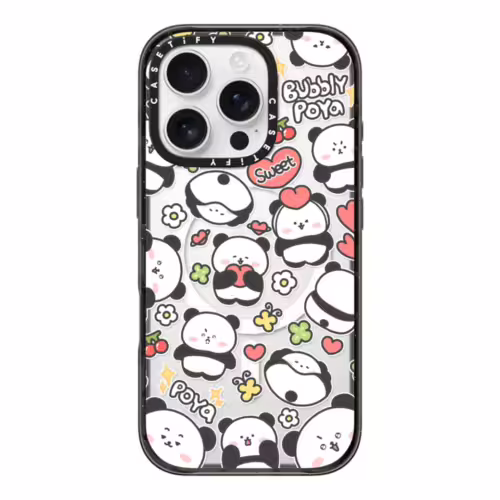 Casetify รุ่น Impact Case With Magsafe/Black - เคส iPhone 16 Pro - สี Bubbly Poya Mix