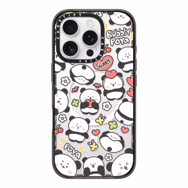 Casetify รุ่น Impact Case With Magsafe/Black - เคส iPhone 16 Pro - สี Bubbly Poya Mix