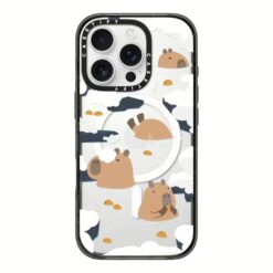 Casetify รุ่น Impact Case With Magsafe/Black - เคส iPhone 16 Pro - สี Floating Capybara
