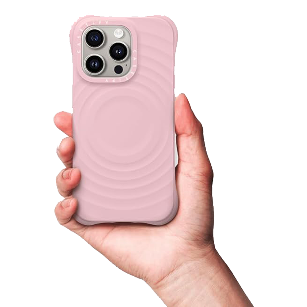 Casetify รุ่น Ripple Case - เคส iPhone 15 Pro Max - สี Primrose Pink