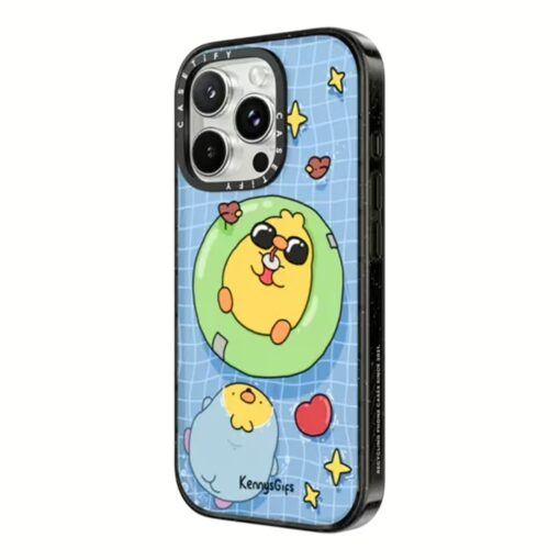 Casetify รุ่น Impact Case With Magsafe/Black - เคส iPhone 16 Pro - สี Pool Birb - Image 2