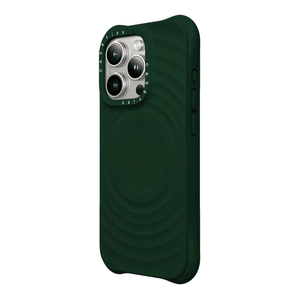 Casetify รุ่น Ripple Case - เคส iPhone 15 Pro Max - สี Deep Green