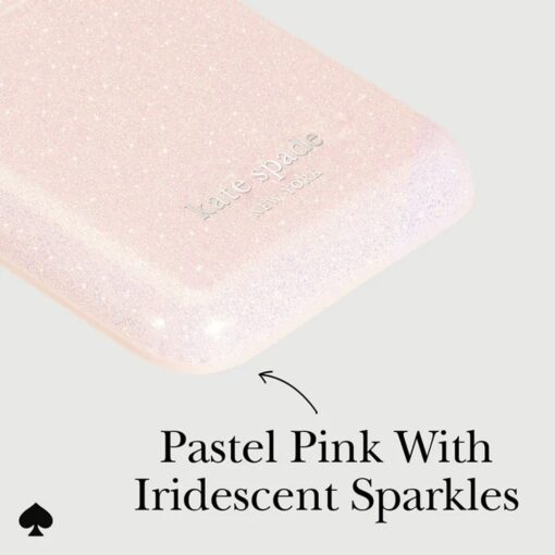 Kate Spade New York รุ่น Magnetic Flip Wallet - ที่เก็บบัตรติดหลังมือถือ - สี That Sparkle Pink - Image 3