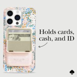 Kate Spade New York รุ่น Magnetic Flip Wallet - ที่เก็บบัตรติดหลังมือถือ - สี That Sparkle Pink