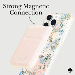 Kate Spade New York รุ่น Magnetic Flip Wallet - ที่เก็บบัตรติดหลังมือถือ - สี That Sparkle Pink
