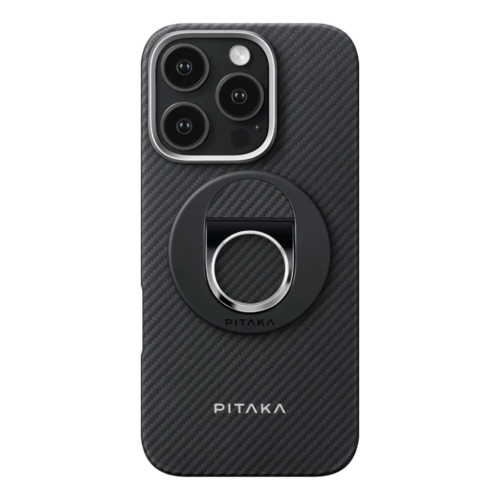 Pitaka รุ่น MagEZ Grip 3 - แหวนติดหลังมือถือ - สี Black/Grey Twill