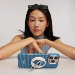 Pitaka รุ่น MagEZ Grip 3 - แหวนติดหลังมือถือ - สี Ocean 9 Pitaka รุ่น MagEZ Grip 3 - แหวนติดหลังมือถือ - สี Ocean