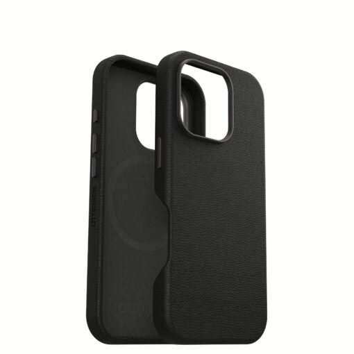OtterBox รุ่น Symmetry Cactus Leather Magsafe - เคส iPhone 16 Pro - สี Noir Ash (Black) - Image 2