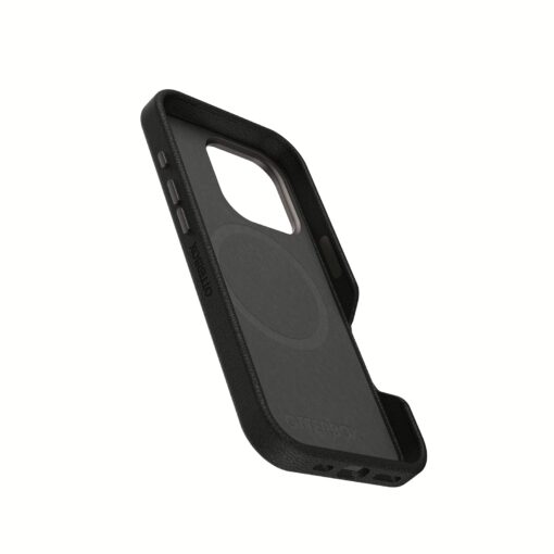 OtterBox รุ่น Symmetry Cactus Leather Magsafe - เคส iPhone 16 Pro - สี Noir Ash (Black) - Image 4