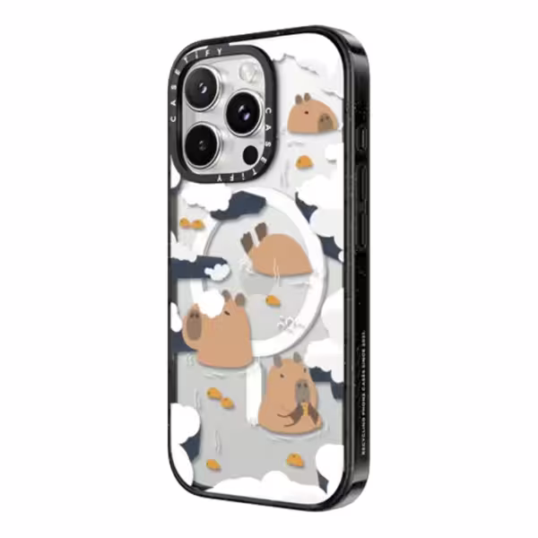 Casetify รุ่น Impact Case With Magsafe/Black - เคส iPhone 16 Pro - สี Floating Capybara - Image 2