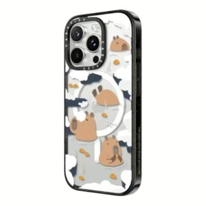 Casetify รุ่น Impact Case With Magsafe/Black - เคส iPhone 16 Pro - สี Floating Capybara