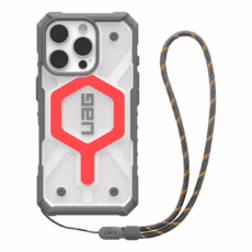 UAG รุ่น Pathfinder Clear Magsafe Bundle - เคส iPhone 16 Pro - สี Active Lava/Lanyard