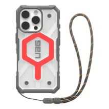UAG รุ่น Pathfinder Clear Magsafe Bundle - เคส iPhone 16 Pro - สี Active Lava/Lanyard