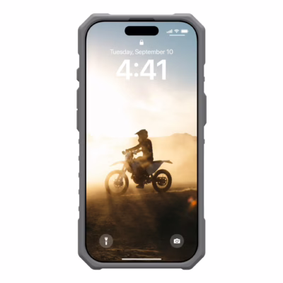 UAG รุ่น Pathfinder Clear Magsafe Bundle - เคส iPhone 16 Pro - สี Active Lava/Lanyard