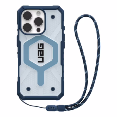 UAG รุ่น Pathfinder Clear Magsafe Bundle - เคส iPhone 16 Pro - สี Blues/ Lanyard