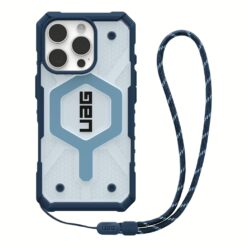 UAG รุ่น Pathfinder Clear Magsafe Bundle - เคส iPhone 16 Pro - สี Blues/ Lanyard