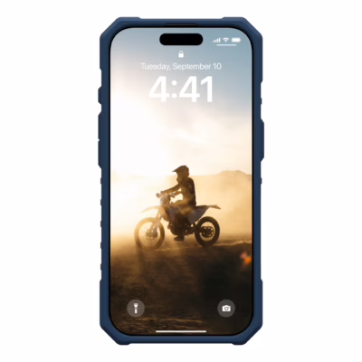 UAG รุ่น Pathfinder Clear Magsafe Bundle - เคส iPhone 16 Pro - สี Blues/ Lanyard