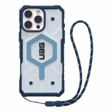 UAG รุ่น Pathfinder Clear Magsafe Bundle - เคส iPhone 16 Pro Max - สี Blues/Lanyard