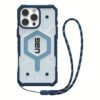 UAG รุ่น Pathfinder Clear Magsafe Bundle - เคส iPhone 16 Pro Max - สี Blues/Lanyard