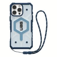 UAG รุ่น Pathfinder Clear Magsafe Bundle - เคส iPhone 16 Pro Max - สี Blues/Lanyard