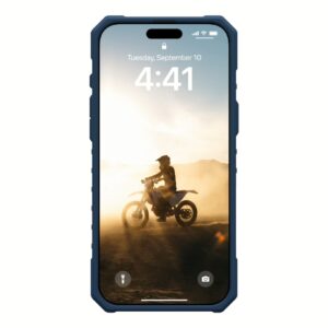 UAG รุ่น Pathfinder Clear Magsafe Bundle - เคส iPhone 16 Pro Max - สี Blues/Lanyard