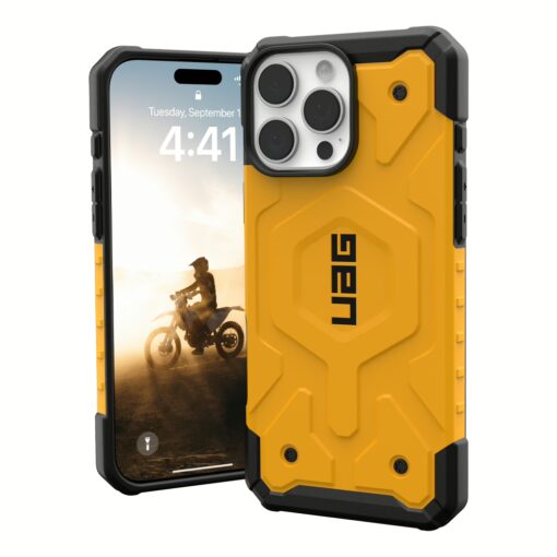 UAG รุ่น Pathfinder Magsafe - เคส iPhone 16 Pro Max - สี Heritage Yellow - Image 11