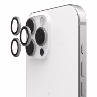 UAG รุ่น Lens Shield - กระจกเลนส์กล้อง iPhone 16 Pro / 16 Pro Max / 15 Pro / 15 Pro Max - สี Titanium