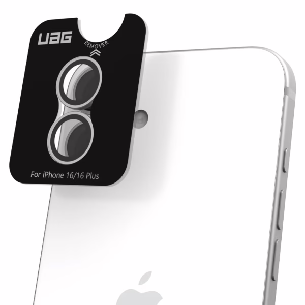 UAG รุ่น Lens Shield - กระจกเลนส์กล้อง iPhone 16 / 16 Plus - สี Titanium